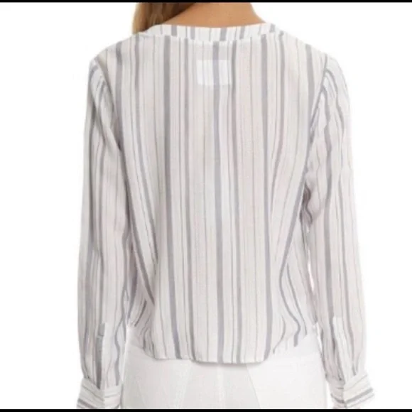 Rails Grace Patriot Stripe Lace Front Top Medium - Picture 2 of 13